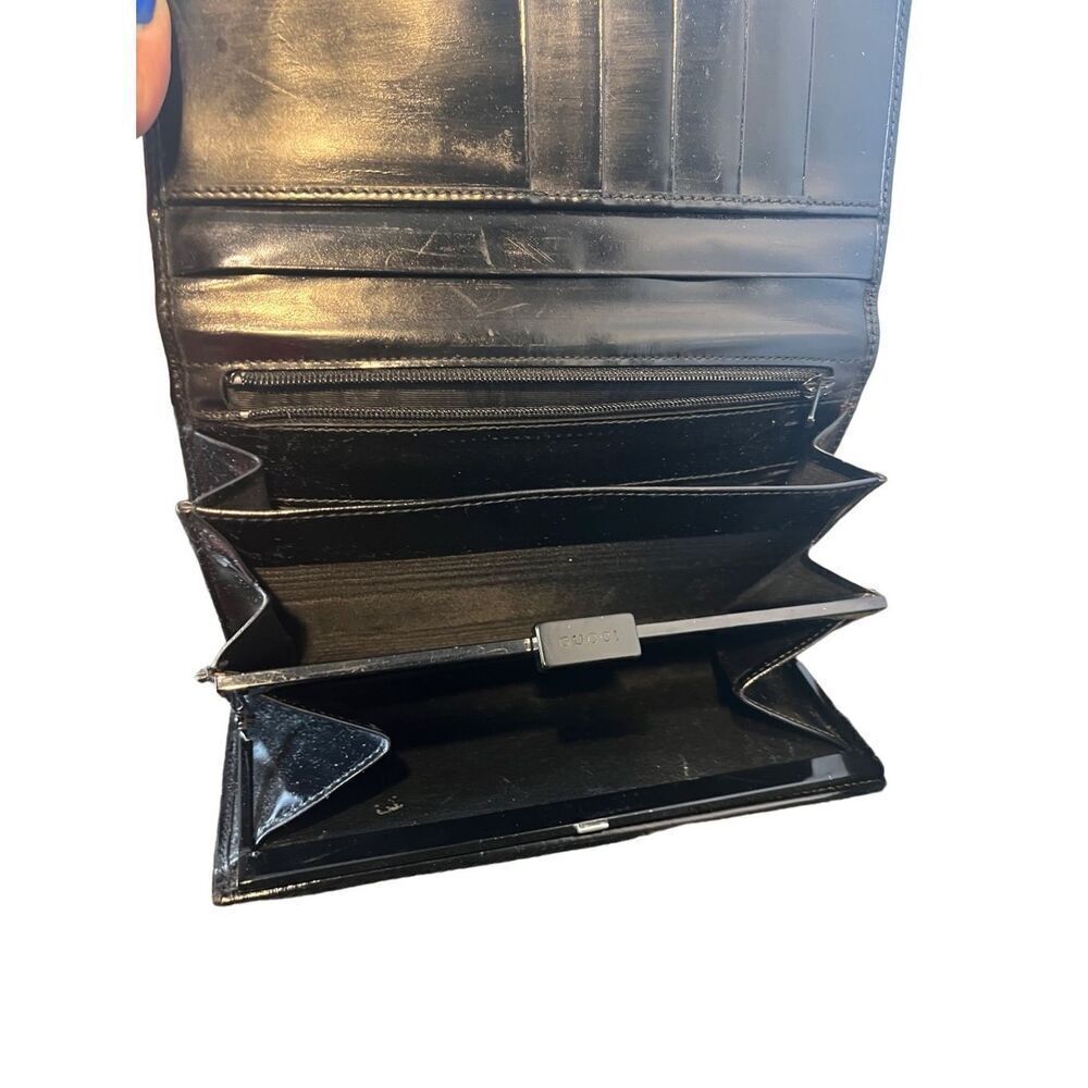 Gucci Black Leather Long Wallet - Picture 6 of 14